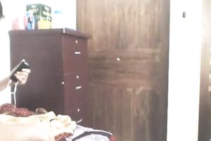 Amateur Bengali legal age teenager strips absolutely in front of livecam