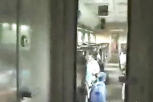 Blonde girlfriend is not even taking off her raiment in sex