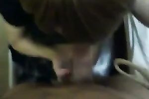 Brownhead legal age teenager engulfing my large rod deepthroat in dilettante episode