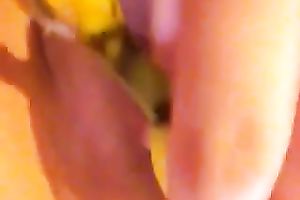 I just love to fuck my charming pink cum-hole with banana