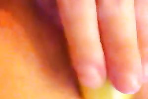 I just love to fuck my charming pink cum-hole with banana