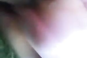 Horny older neighbor pushing her bawdy cleft with massive fake penis