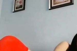 Sexalicious Romanian slutty wife shoving her vagina with large sex toy