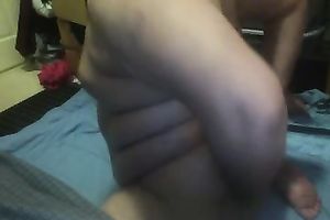 My bulky white wife knows how to shake her obese gazoo on camera