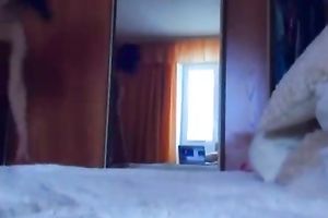 Sexy babe with charming body smashes her twat with a marital-device