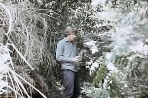 Incredible inviting golden-haired sweetheart has great sex outdoors