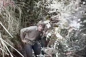 Incredible inviting golden-haired sweetheart has great sex outdoors