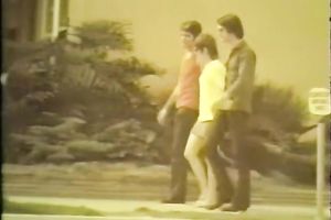 Deep penetration of big ramrod into soaked and taut vagina