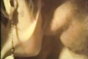 Deep penetration of big ramrod into soaked and taut vagina