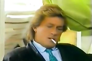 Old golden-haired housewife riding her friend's big dong on the bed