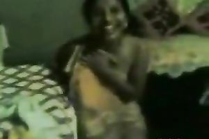 My shy Indian black cock sluts takes her clothing on while I discharge her on web camera