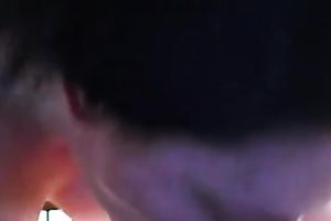 My wild perspired dark brown white wife got busy with engulfing my meaty large shlong