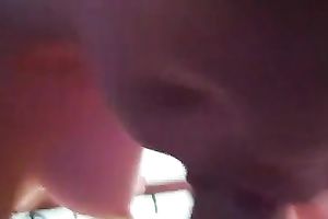 My wild perspired dark brown white wife got busy with engulfing my meaty large shlong