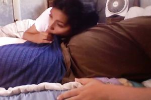 Sensual oral-job from sexy non-professional Indian wifey on webcam