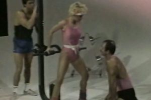 Horny and sexually excited wench with priceless gazoo licks the balls