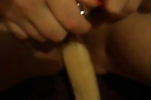 My slutty spouse fingers my muff and smashes it with a toy
