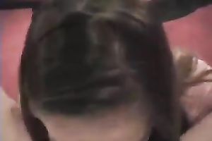 Brownhead GF engulfing my jock balls unfathomable in non-professional POV clip