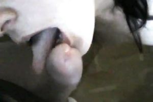 Filthy wench with butter face sucks the weenie with enjoyment