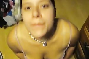 Wondrous black haired floozy did her most excellent during the time that that babe blew my buddy dry