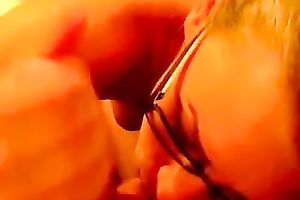 Nerdy quite buxom dark brown mother I'd like to fuck was blowing and riding rod