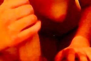 Nerdy quite buxom dark brown mother I'd like to fuck was blowing and riding rod