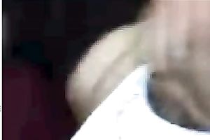 Black sweetheart rubs her fanny in bedroom throughout her pants