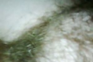 Stroking my idle big beautiful woman wife's lengthy pubic hair with my hands