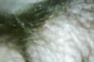 Stroking my idle big beautiful woman wife's lengthy pubic hair with my hands