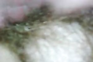 Stroking my idle big beautiful woman wife's lengthy pubic hair with my hands