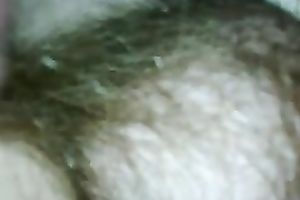 Stroking my idle big beautiful woman wife's lengthy pubic hair with my hands