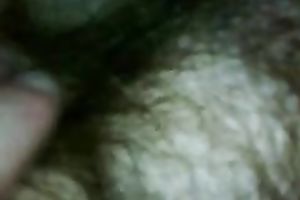 Stroking my idle big beautiful woman wife's lengthy pubic hair with my hands