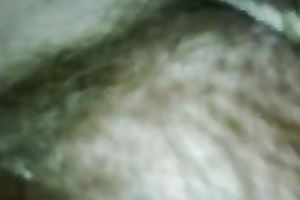 Stroking my idle big beautiful woman wife's lengthy pubic hair with my hands