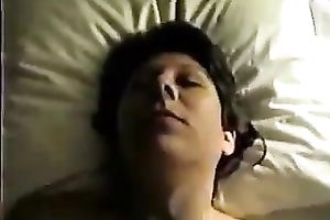 Hairy constricted wet crack of bulky milf woman can be barely permeated