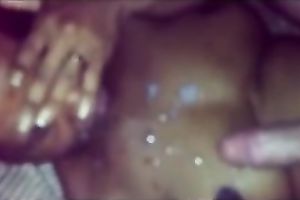 Funky ebon hoe with biggest love bubbles from South Africa gets jizzed with cum