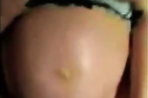 My preggy dark brown slutwife gets her bawdy cleft properly gangbanged by me