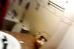 Mouth-watering Pakistani Married slut disrobes and urinates in the washroom
