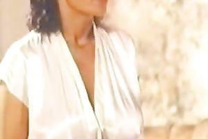 Retro homemade movie scene of my brunette hair hotwife doing anal with me