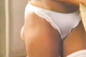 Retro homemade movie scene of my brunette hair hotwife doing anal with me