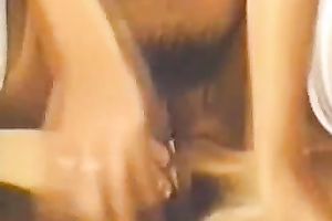 Retro homemade movie scene of my brunette hair hotwife doing anal with me