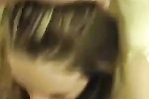 Pretty non-professional legal age teenager babe gives me stout oral-job so she receives fat throat ejaculation