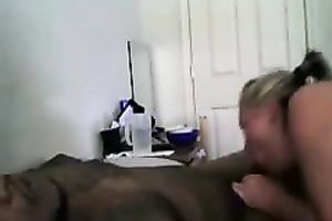 White neighborhood bitch chokes on my dark jock