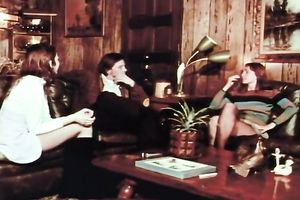 Cute and lovely pale skin redhead chicks in softcore action