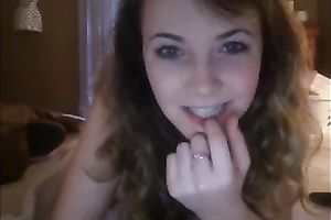 Ardent ideal web web camera beauty was playing with her pretty love muffins