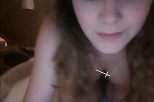 Ardent ideal web web camera beauty was playing with her pretty love muffins