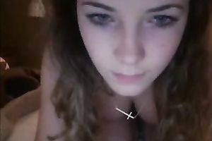 Ardent ideal web web camera beauty was playing with her pretty love muffins