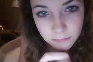 Ardent ideal web web camera beauty was playing with her pretty love muffins
