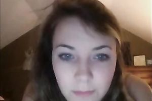 Ardent ideal web web camera beauty was playing with her pretty love muffins