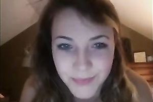 Ardent ideal web web camera beauty was playing with her pretty love muffins