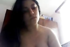 Mesmerizing all in nature's garb Indian babe flashes her awesome rack and bra buddies