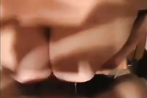 Boobalicious dilettante big beautiful woman mama rubbing large pecker betwixt her boobies